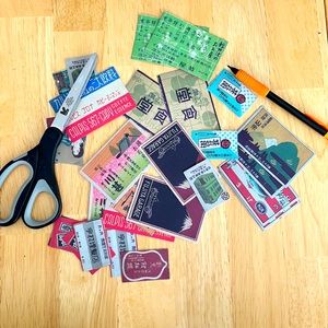 30 Japanese Zephyr Retro Stickers